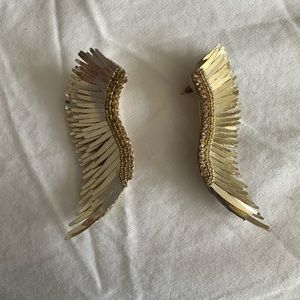 mignonne gavigan earrings in gold- full sized not midi